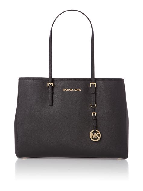 michael kors medium black handbag|michael kors medium tote handbags.